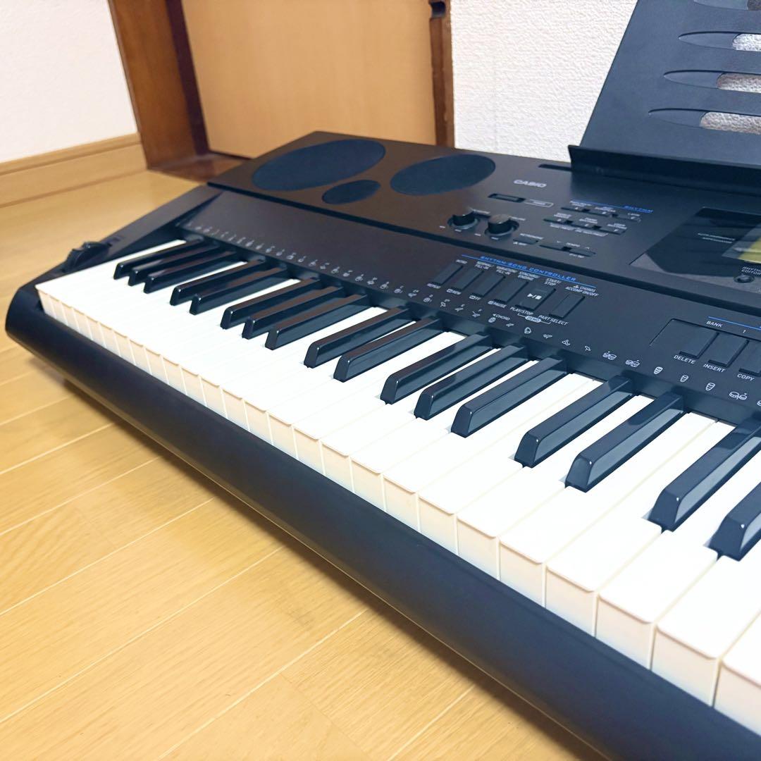【CASIO】WK-500 キーボード　電子ピアノ　ペダル付き ※傷あり Amazon.co.jp: CASIO 電子キーボード(76鍵盤) WK-500 WK-500