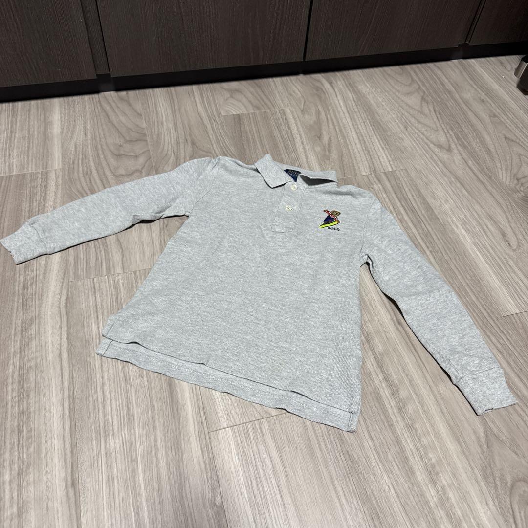 Polo Ralph Lauren グレー 長袖ポロシャツ 4Y/110cm