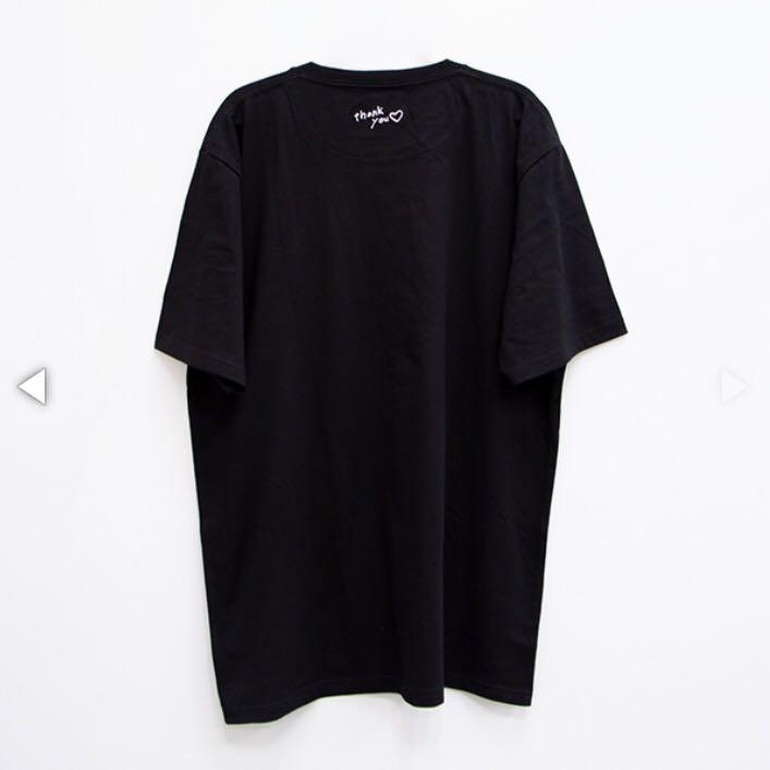 欅坂46 長濱ねる うさぎ刺繍Tシャツ ブラック Lサイズ