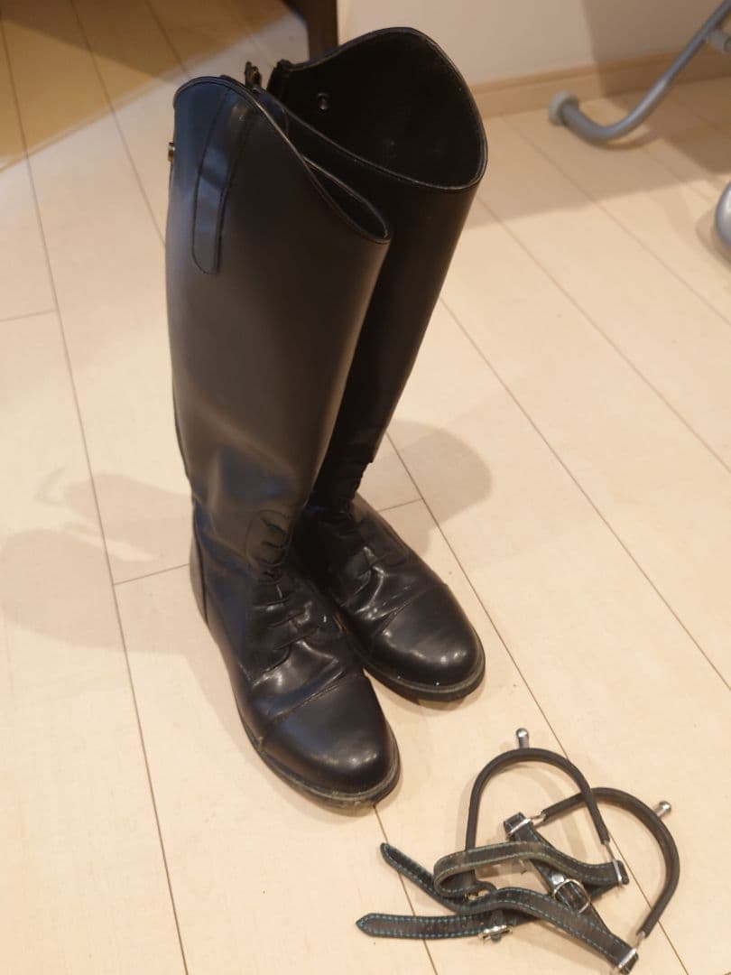 EGO7 ブーツ 革長靴 乗馬 ロングブーツ EGO7 23.5cm