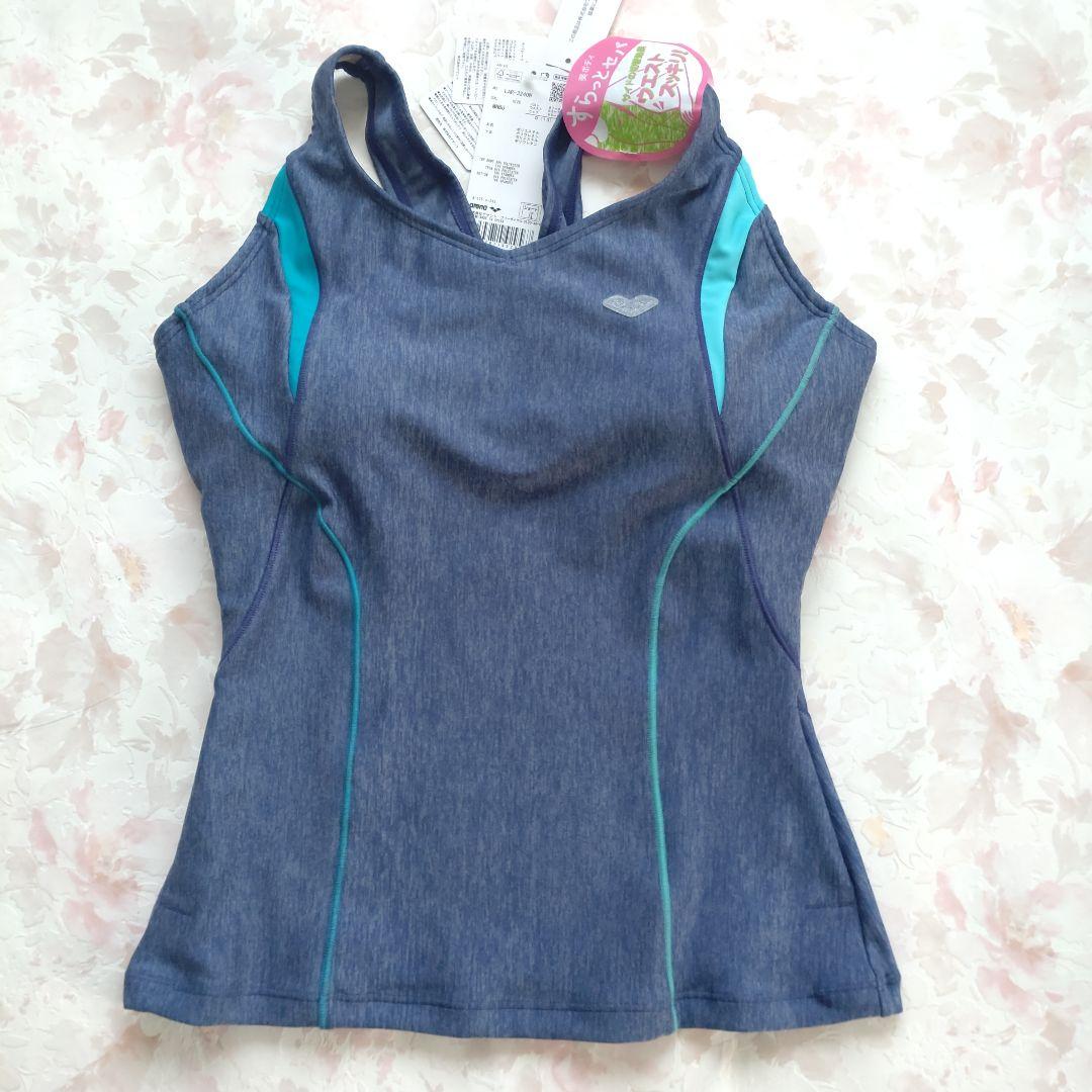 新品 arena アリーナ ワコール フィットネス水着 ボタン付 セパ O