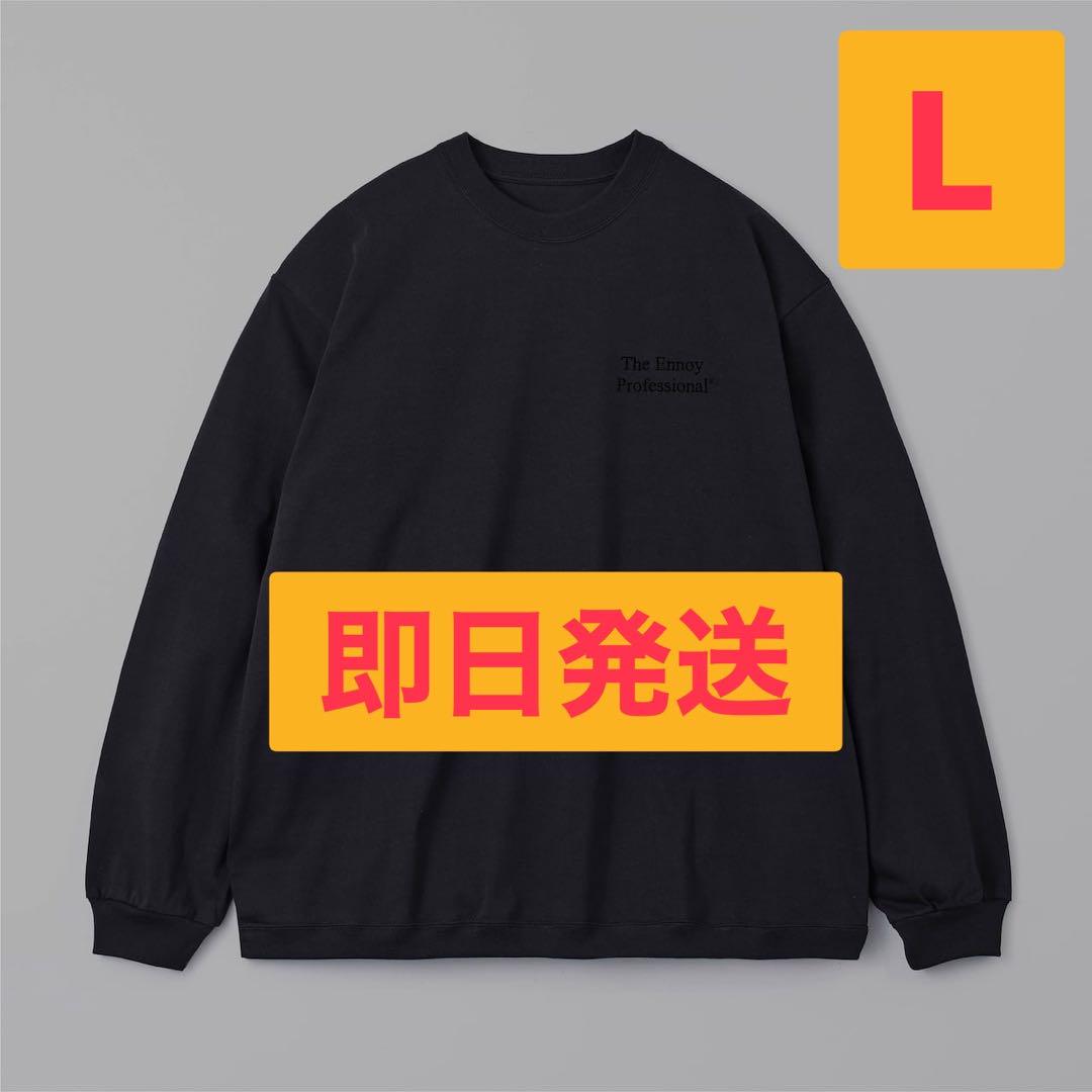 ennoy Long sleeve hem rib tee BLACK L