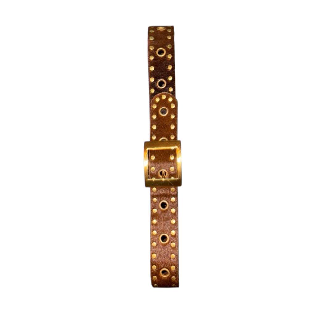 バーゲンで Vintage Unborn メルカリ - Belt Studs Design Calf 小物