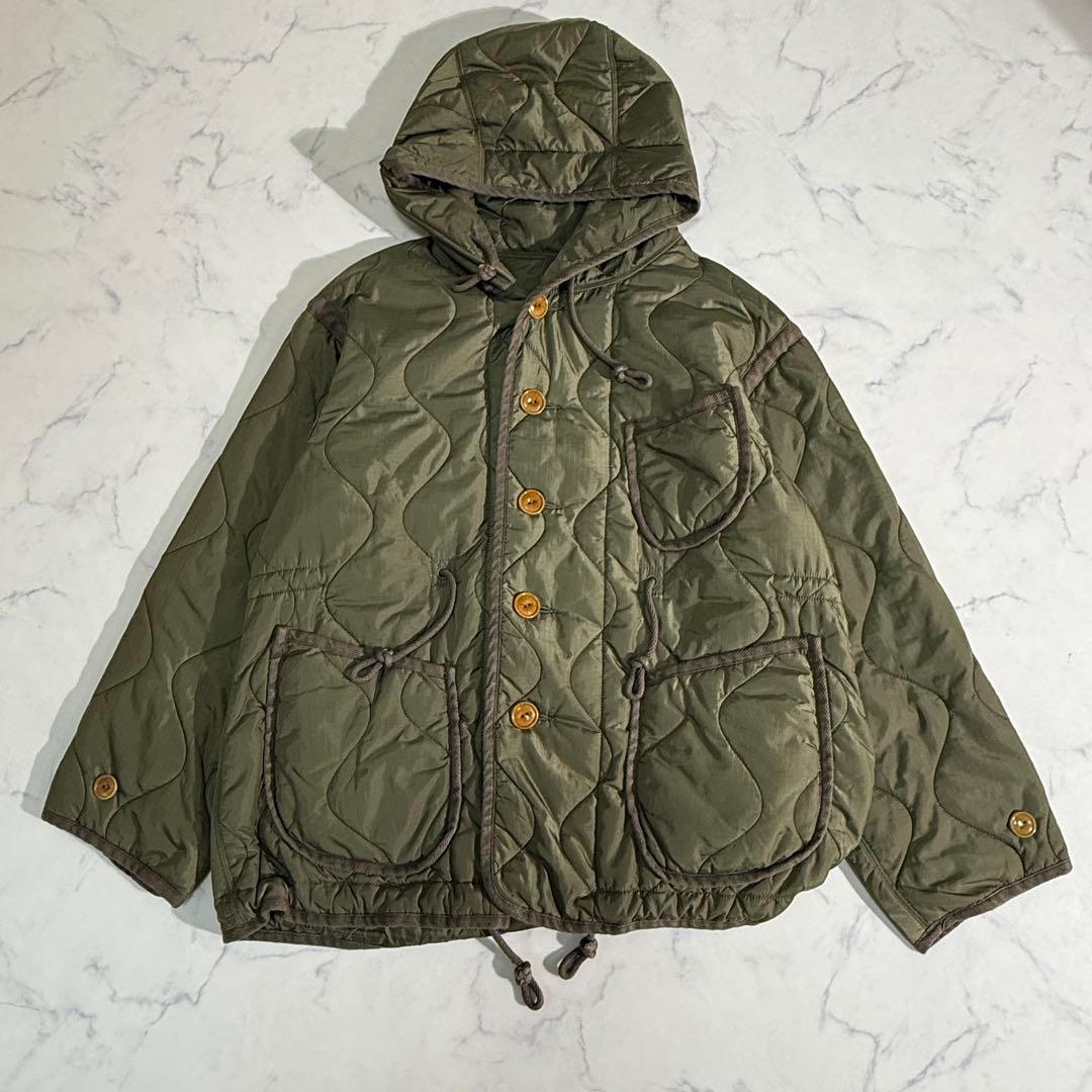 45R ナイロンリップの908フーディ モスグリーン SS 45R