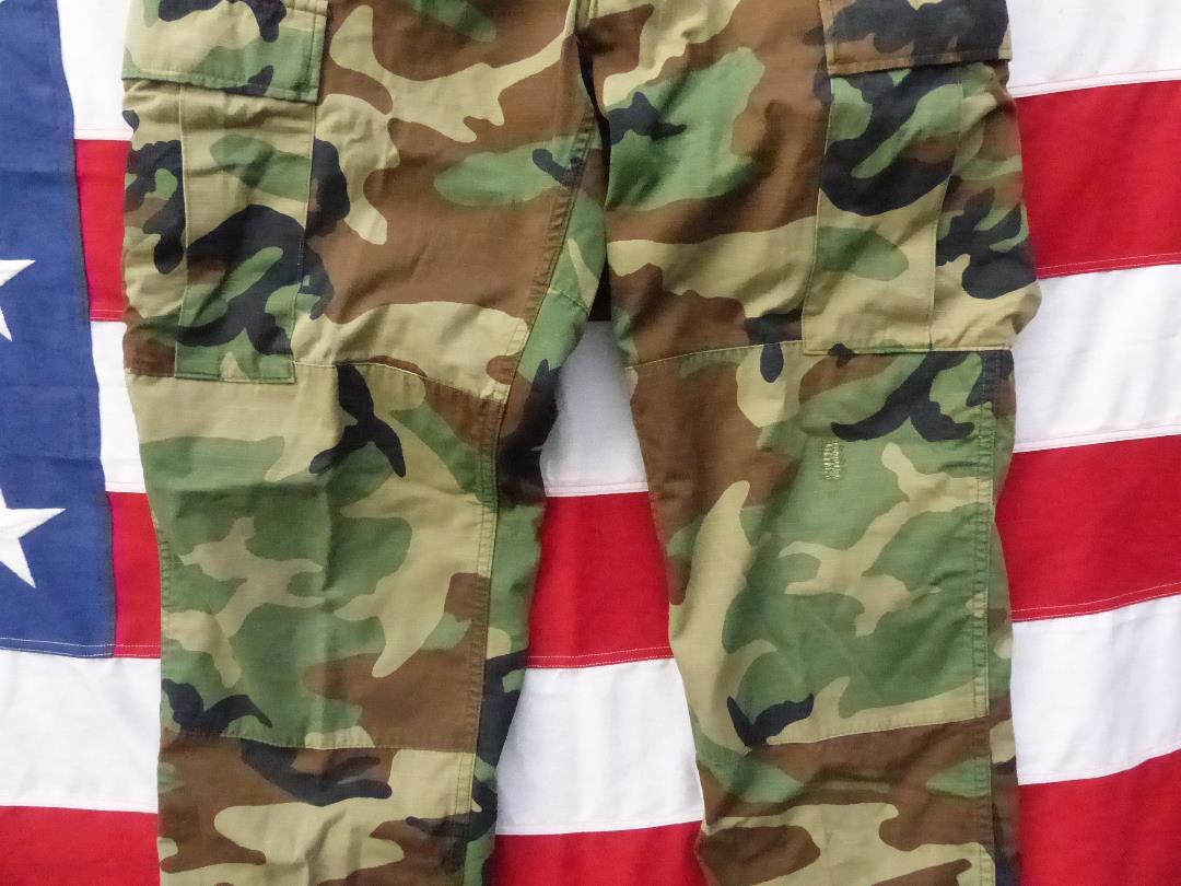 米軍実物 2000”　ＢＤＵパンツ ウッドランド Ｓ－Ｒ リップ　705