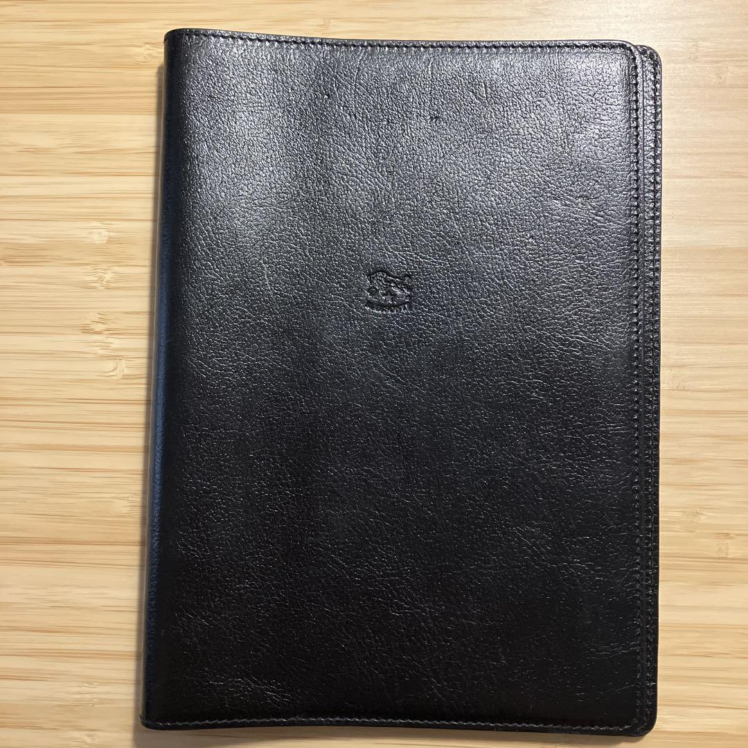 IL BISONTE イルビゾンテ A5 ノートカバー　ネイビー