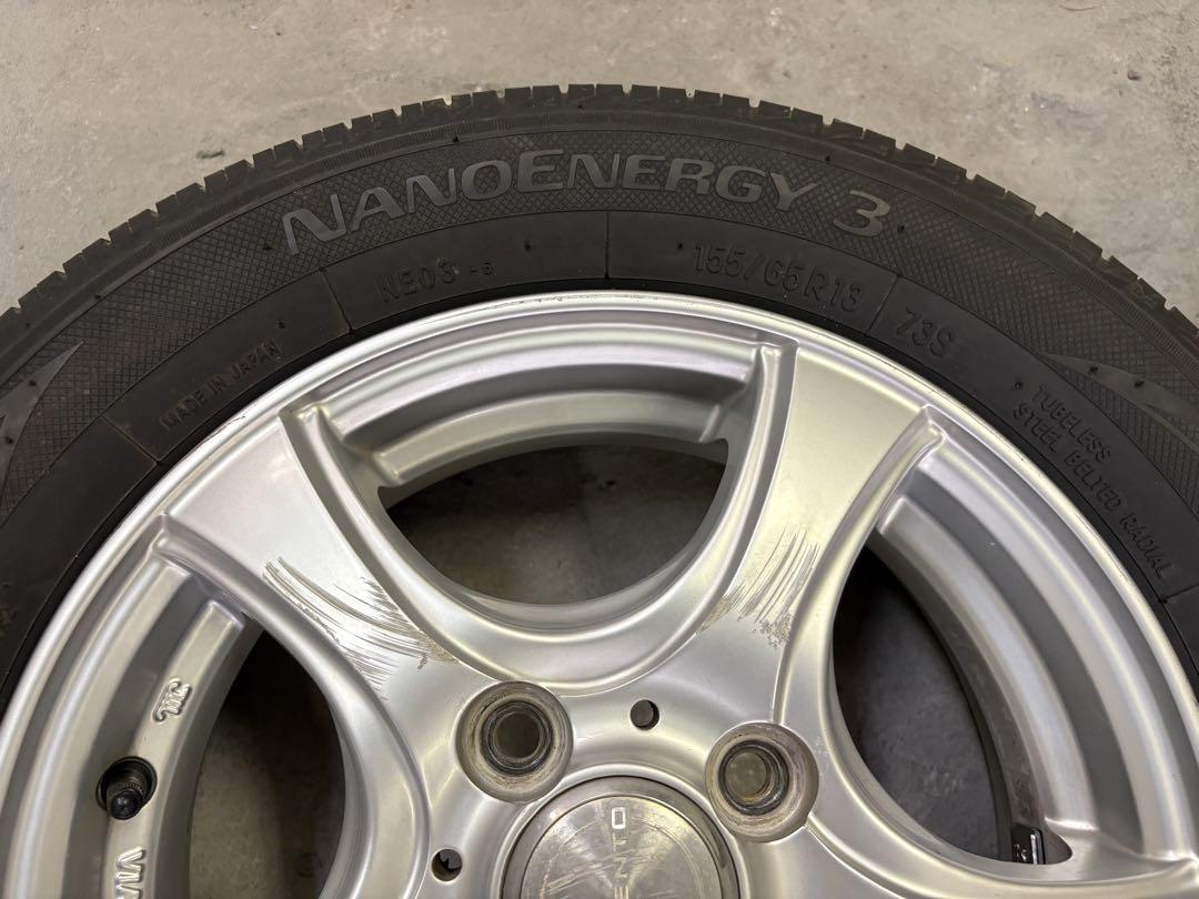 kyonta8118 軽四用13インチアルミ155/65R13 4本セット