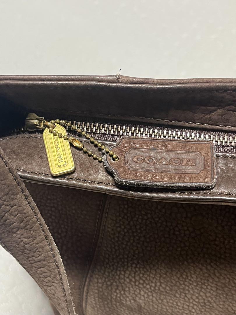 COACH オールドコーチ トートバッグ ブラウン　焦茶色　ヴィンテージ