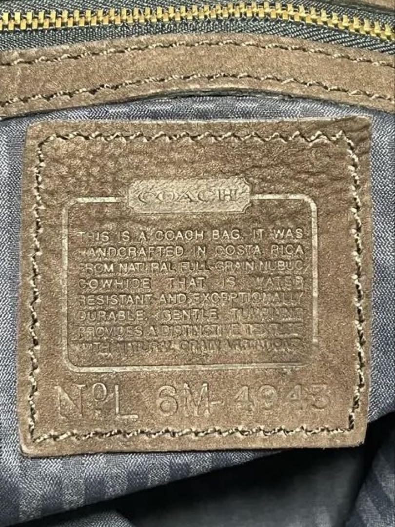 COACH オールドコーチ トートバッグ ブラウン　焦茶色　ヴィンテージ