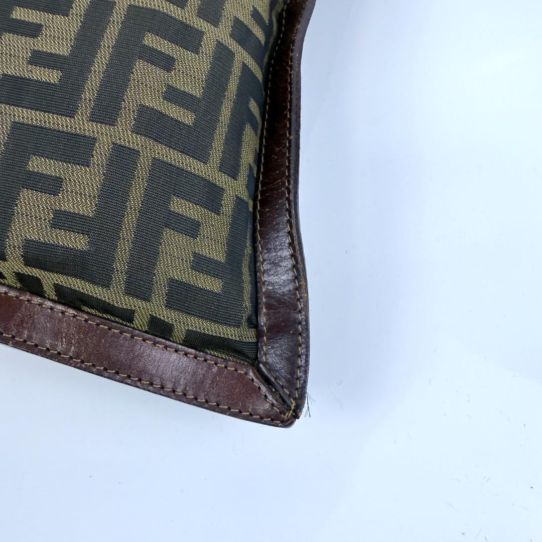 FENDI ズッカ セカンドバッグ クラッチバッグ キャンバス ナイロン レザー