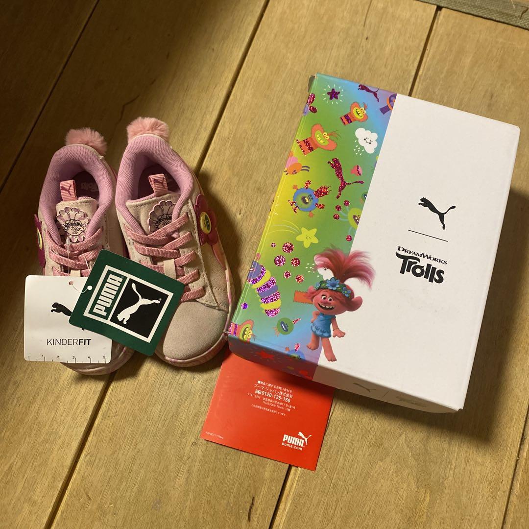 PUMA Trolls キンダーフィット ピンク スニーカー