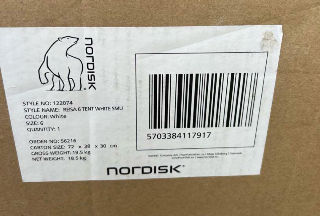 Nordisk ( ノルディスク ) Reisa 6 PU Tent White