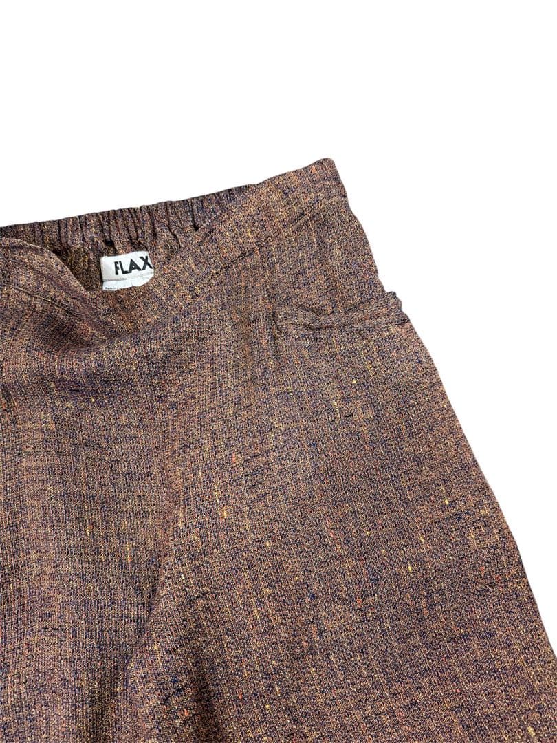 90's FLAX フラックス　リネン　パンツ　ワイドパンツ　リトアニア　レア