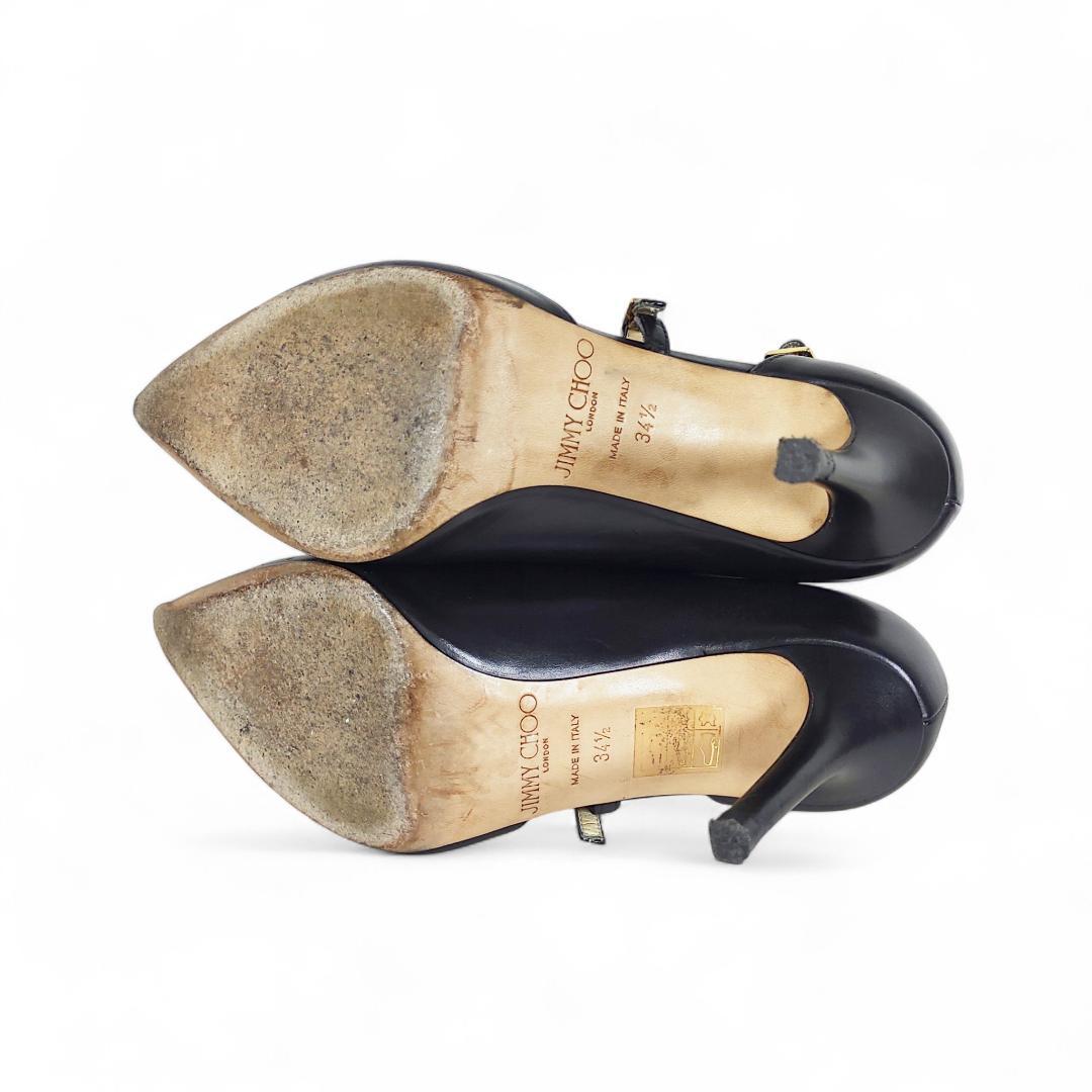 ジミーチュウ|パンプス|ダブルストラップ|34.5|黒|i1725 ジミーチュウ|パンプス|ダブルストラップ|34.5|黒|i1725