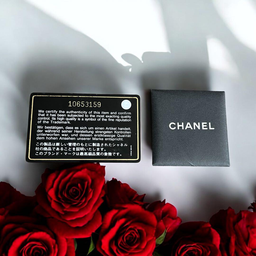 外側美品 CHANEL シャネル 長財布 キャビアスキン ブラック