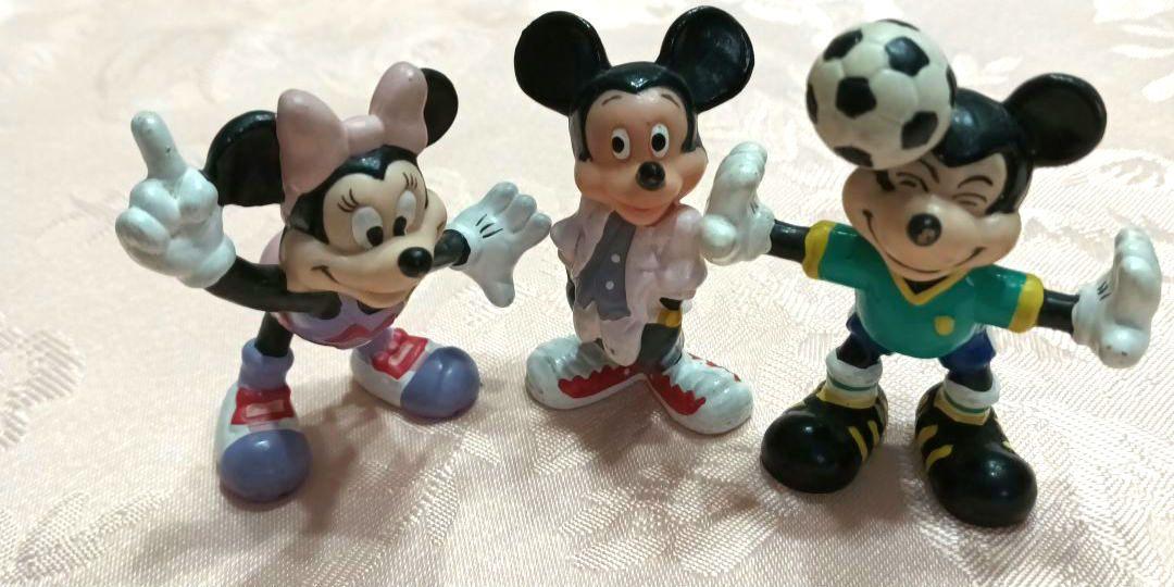 ミニーフィギュア サッカーMinnieMouseSoccerBRITTO ディズニー ミッキー ミニー サッカー バスケ ミニフィギュア3体
