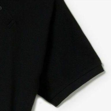 【タグ付き】LACOSTE 斜めボタンポロドレス /Bクラス新品/S/ブラック