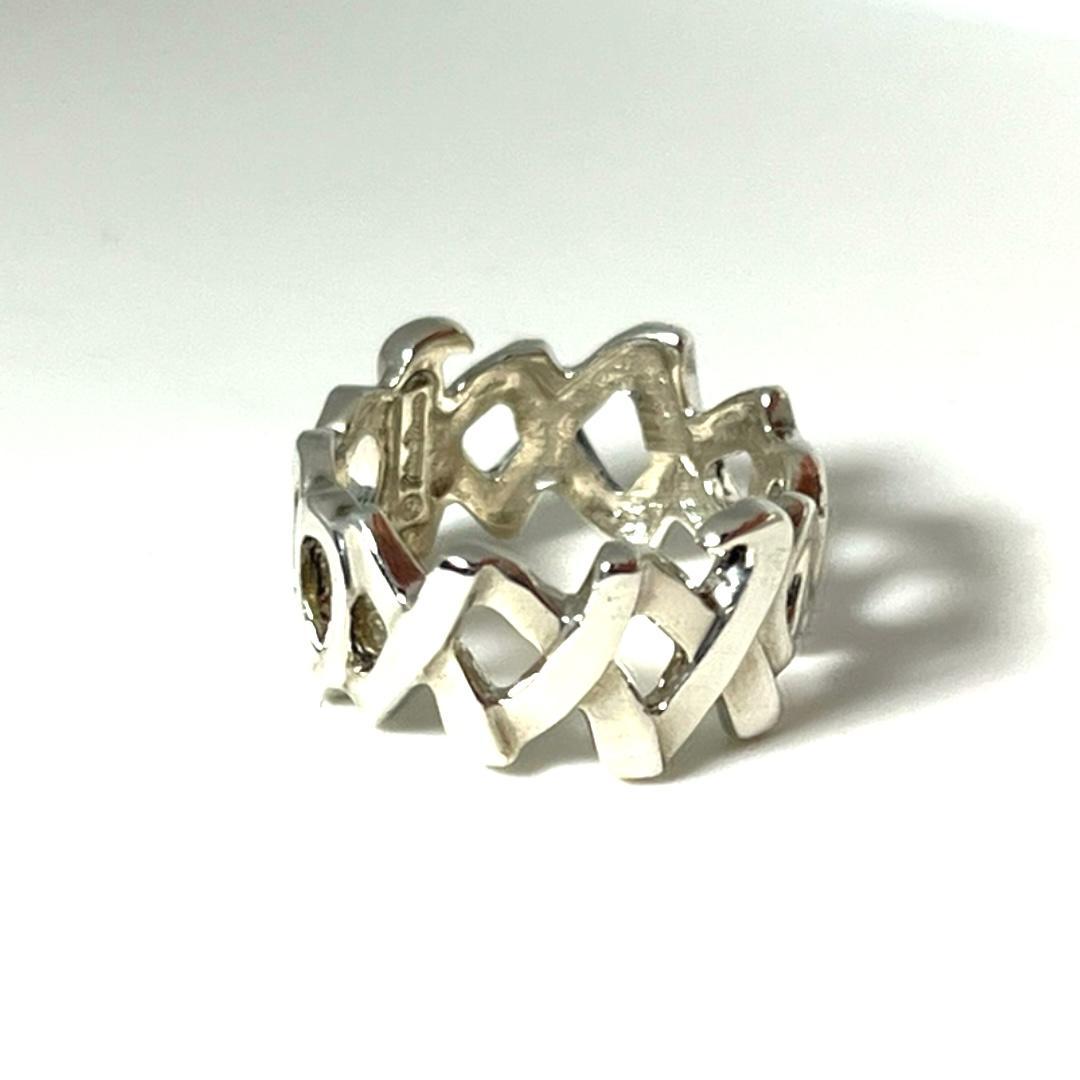 【ユーズド品】TIFFANY　Love and Kiss Ring　＊705