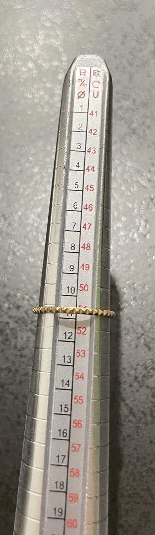 k10 yg リング　指輪　スタッズ デザイン　11号