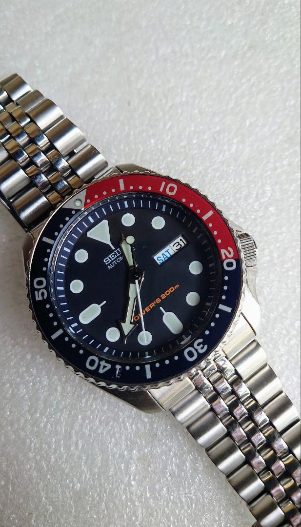 セイコーダイバースキューバ200m SKX007 自動巻き腕時計