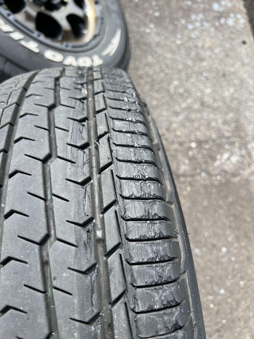 195/80R15 ４本セット　ホットスタッフ　マットクロスグレイス