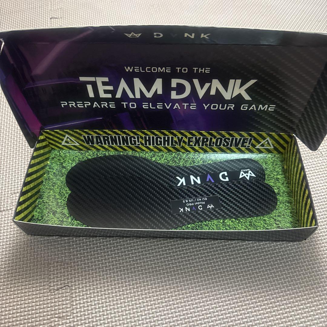 DVNK インソール カーボンファイバープレート プロ より速く、より高く DVNKカーボンファイバープレートインソール (箱・シールなし