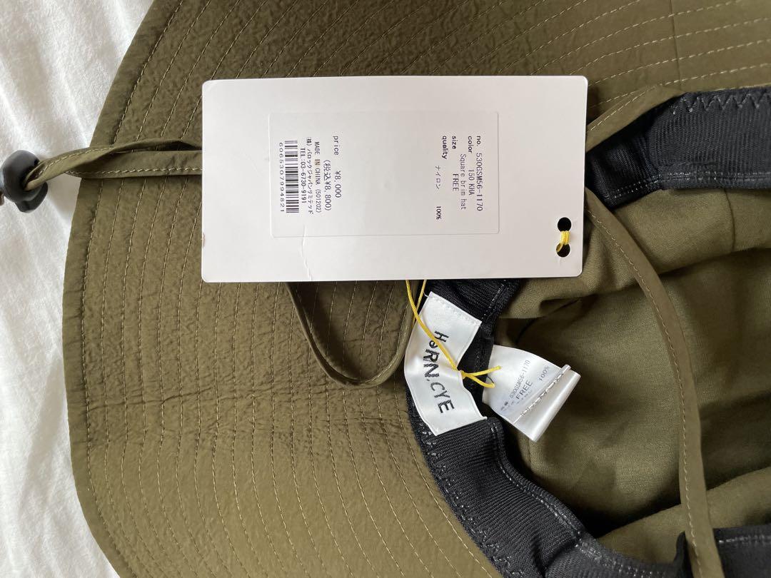 SHANTI　新品　ヘリンドットサイ　スクエアブリムハット