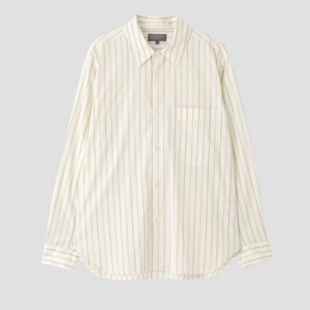 MARGARET HOWELL WIDE SPACED STRIPE SHIRTM MARGARET HOWELL