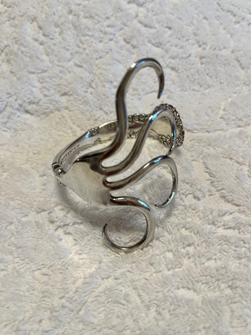 Rogers&Bros. フォークデザインシルバーバングル