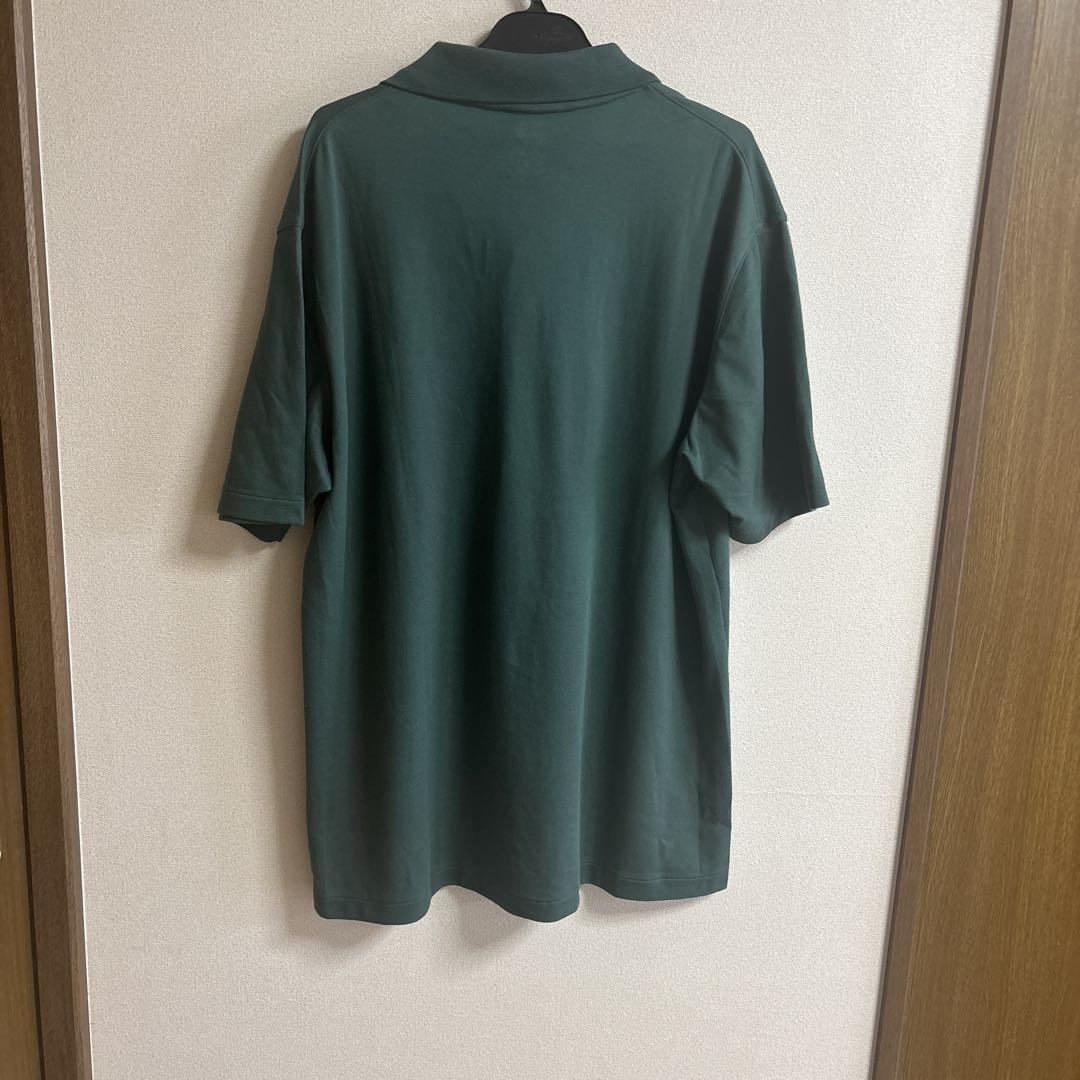 LMT ポロシャツ ダークグリーン XL ラコステ LACOSTE 比翼フロントロングスリーブポロシャツ