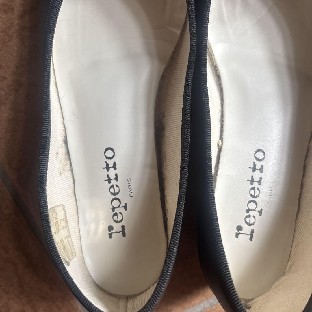 Repetto ブラック バレエシューズ　カミーユ