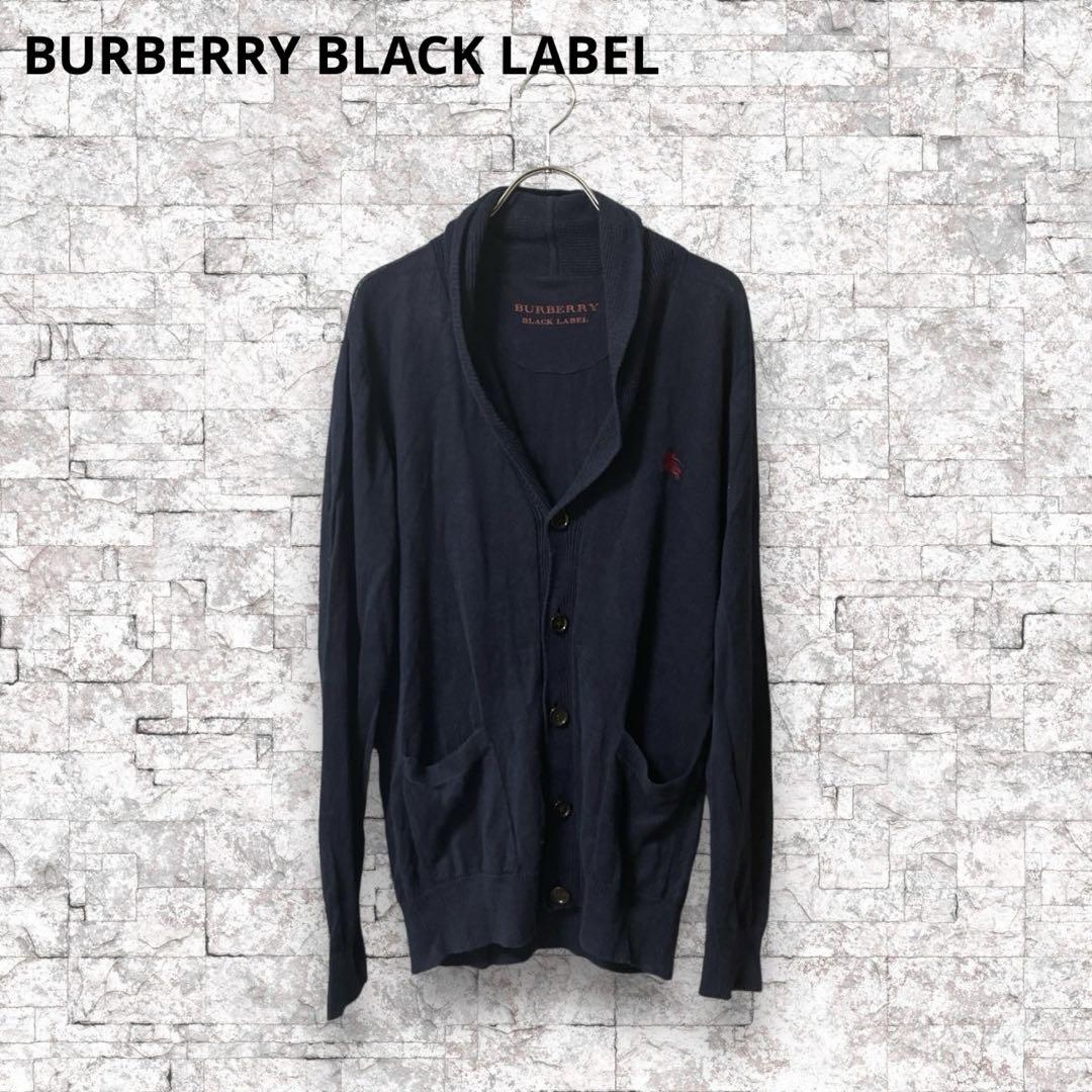 BURBERRY バーバリーブラックレーベル カーディガン 麻100
