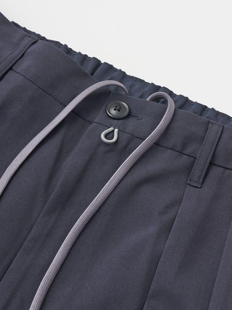 SEDAN Ventilation Wide Slacks Navy Lサイズ