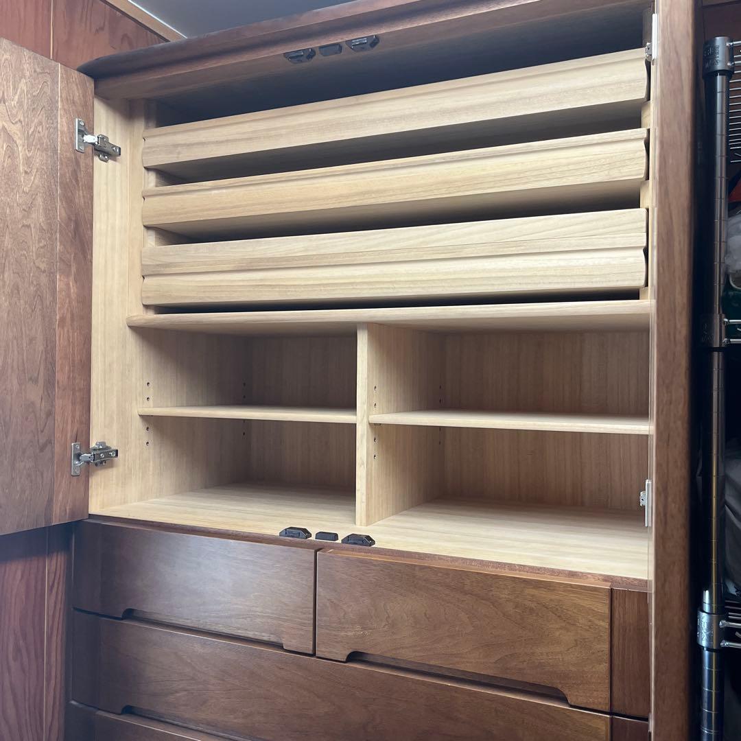 ダークブラウン収納キャビネット3棹セット目立った傷や汚れなし