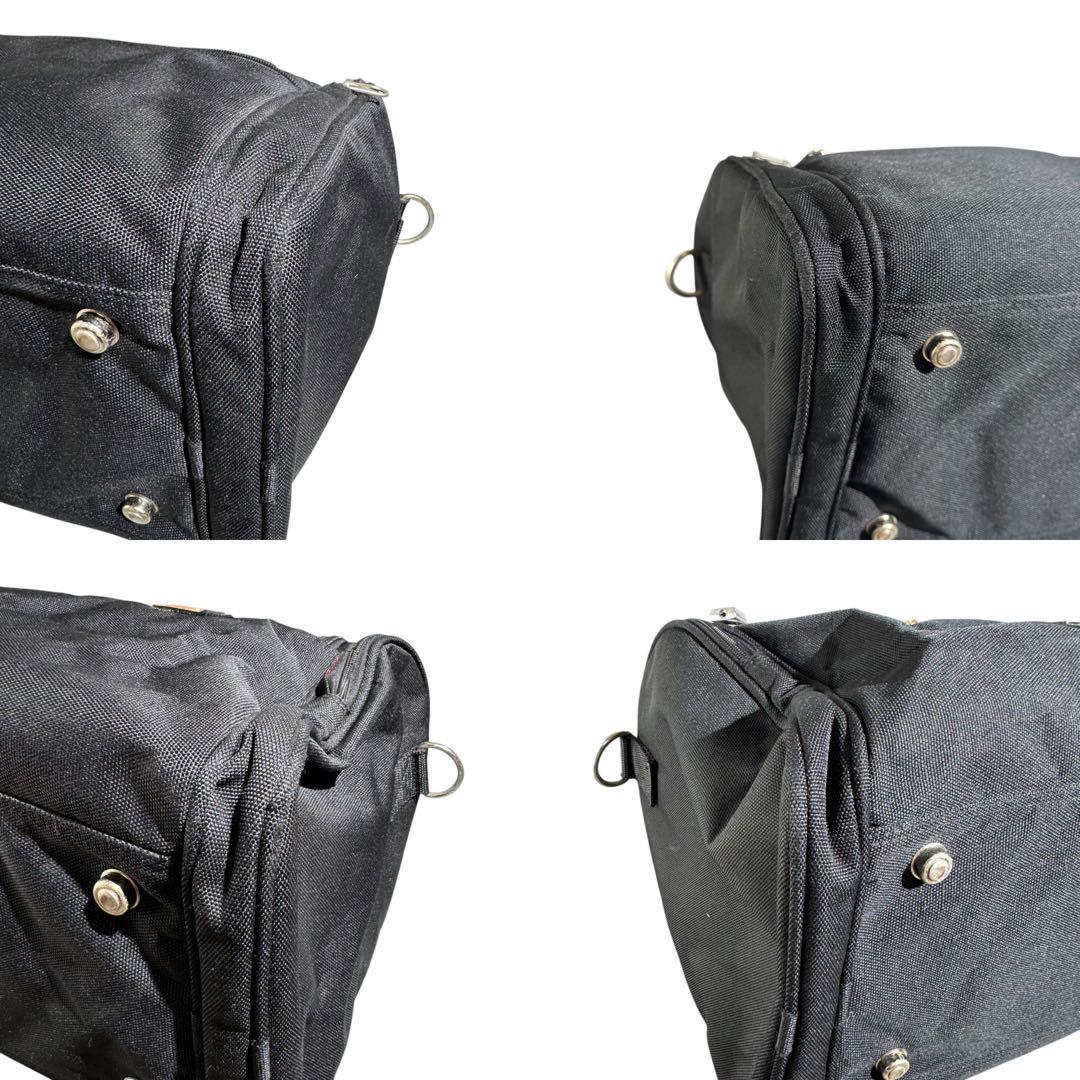 美品LANCEL ボストンバッグ 2way 大容量 キャンバス 黒 BLACK