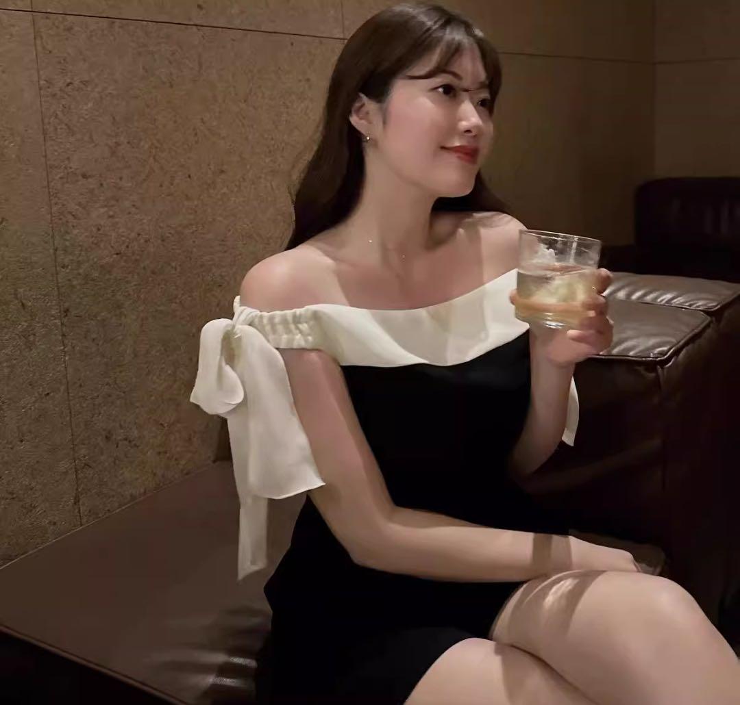 ワンピース Two Tone Ribbon Ronper S Two-Tone Ribbon Romper