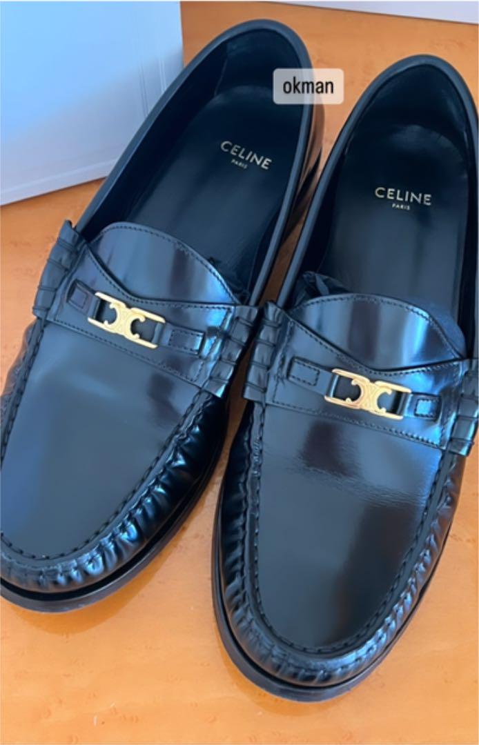 セリーヌ CELINE トリオンフ ローファー 38 CELINE セリーヌ ローファー トリオンフ 38 ブラック