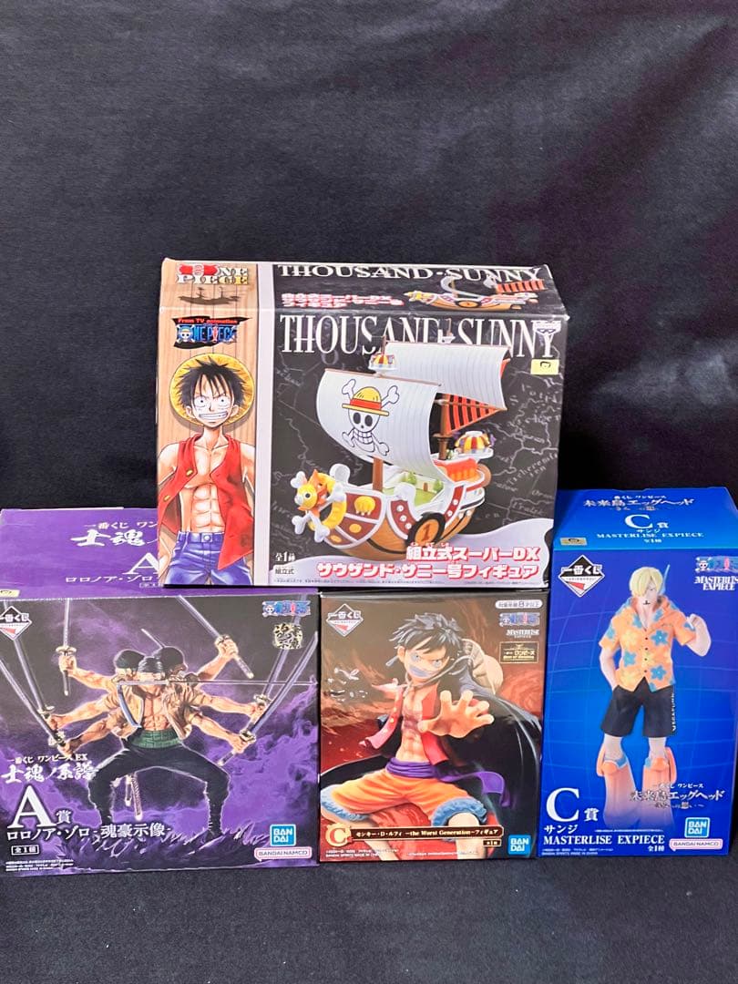 ワンピース　フィギュア　ロロノア・ゾロ　サニー号　モンキー・D・ルフィ　サンジ‼️