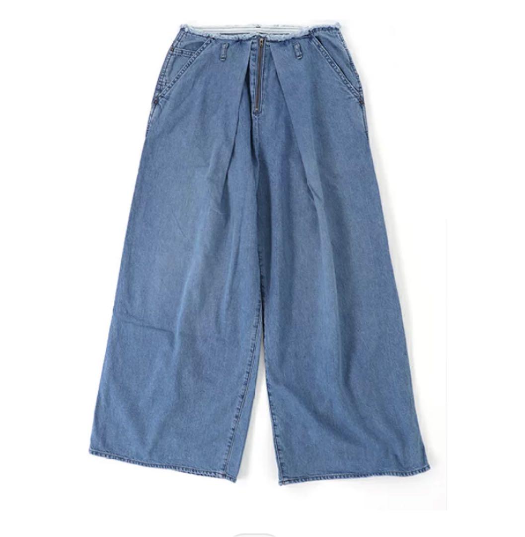 新品タグ付 JOHNBULL デニムループワイドパンツ