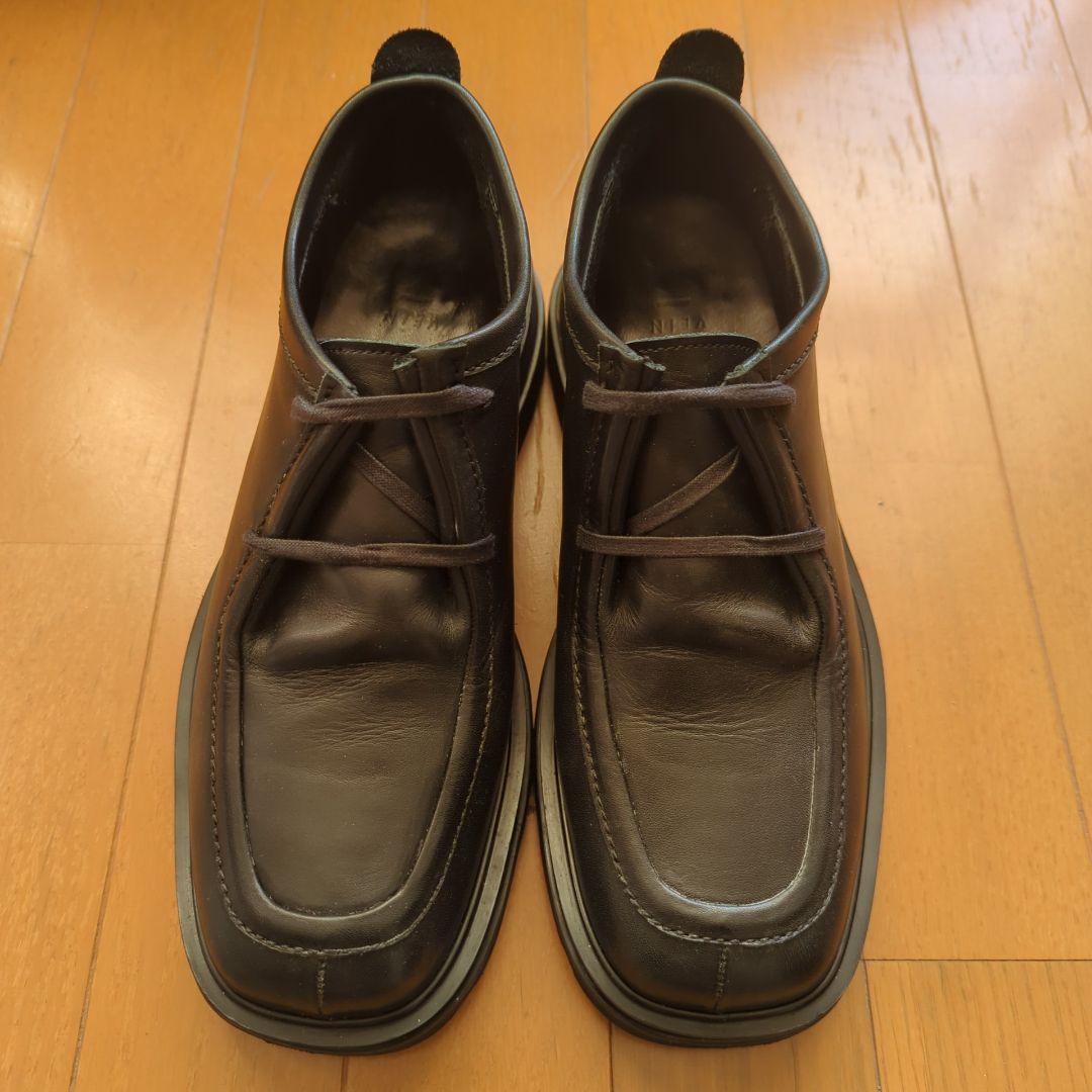 VEIN COW LEATHER TYROLEAN SHOES ブラック 41