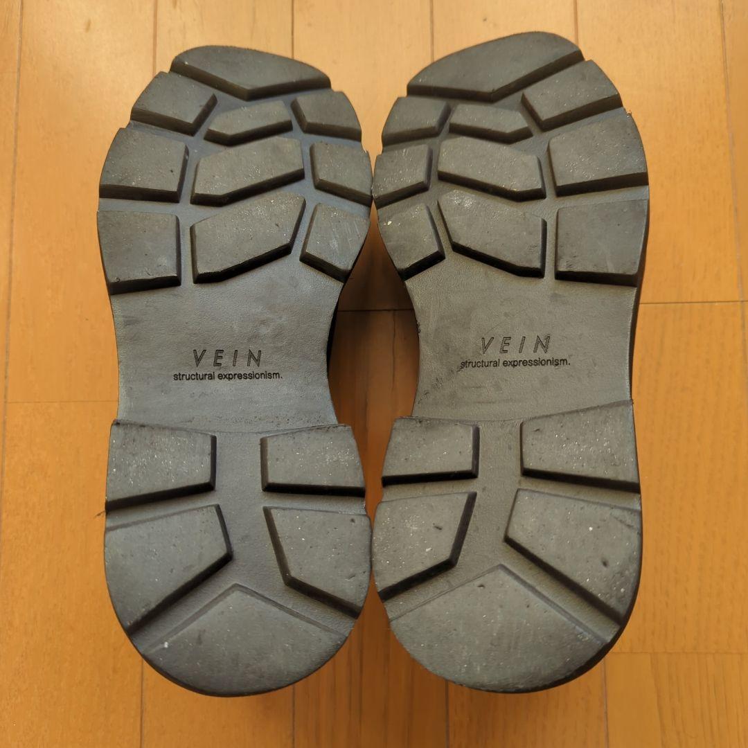 VEIN COW LEATHER TYROLEAN SHOES ブラック 41