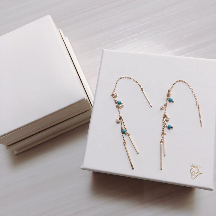 【お気にいる】 新品未使用♡サマンサティアラ ターコイズ ピアス アクセサリー