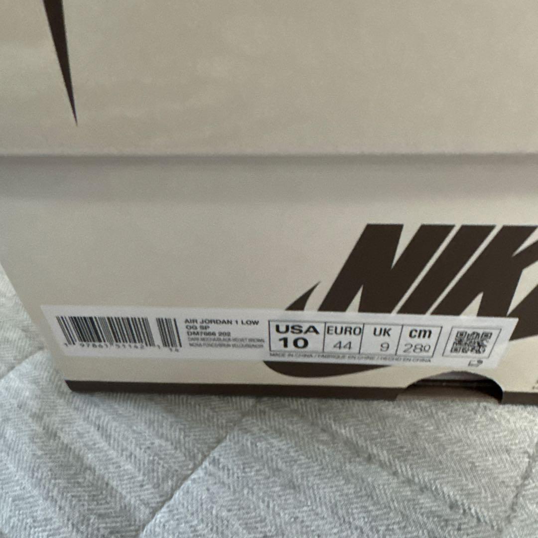 靴 Travis Scott NIKE Air Jordan 1 Low 28.0
