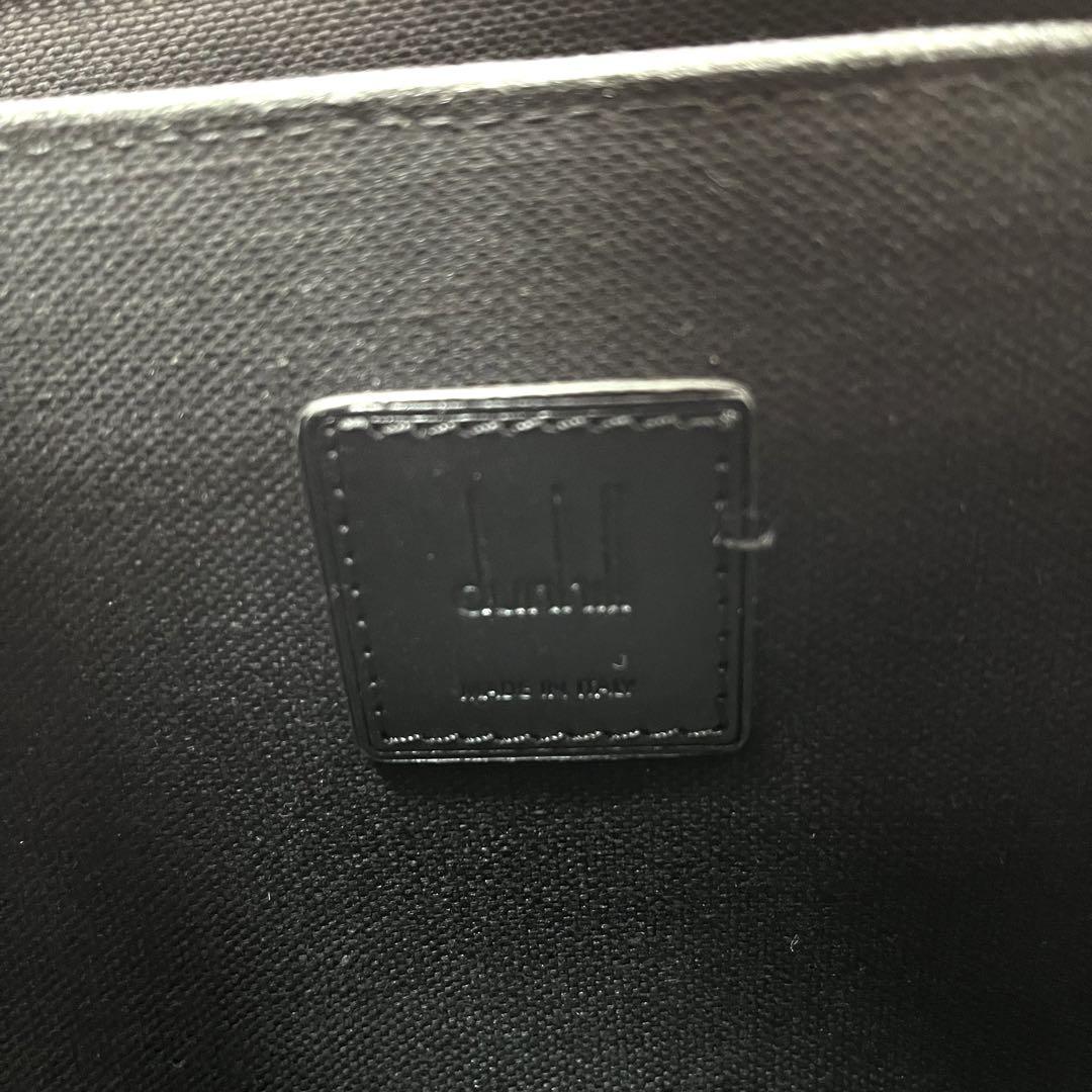【現行・未使用保管品】ダンヒル レガシー クラッチバッグ ロゴ メンズ ブラック 画像9