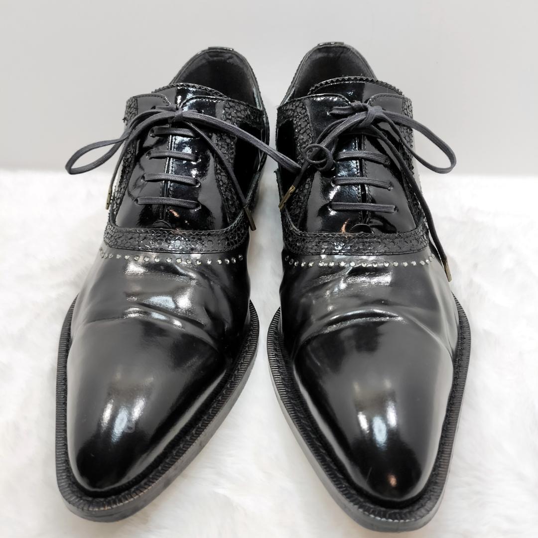 美品☆alfredo BANNSTERドレスシューズ【革・プレーントゥ・内羽根】