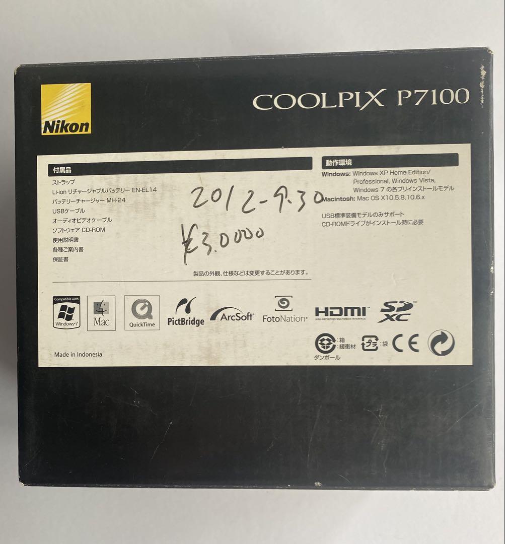 NIKON COOLPIX P7100 ニコン　デジタルカメラ　ジャンク扱い