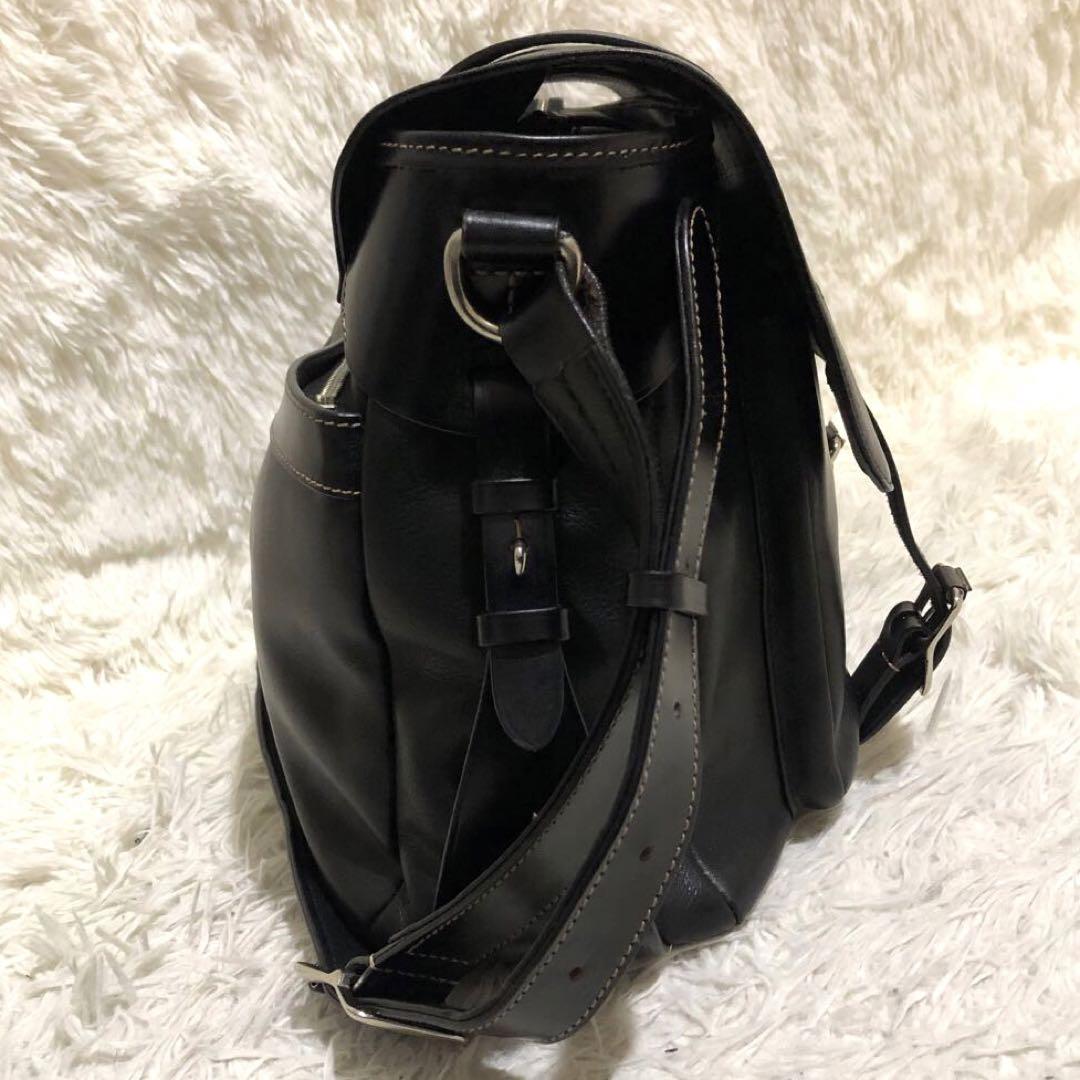 美品】SOMES ソメスサドル レザー ワンショルダーバッグ 黒 ブラック
