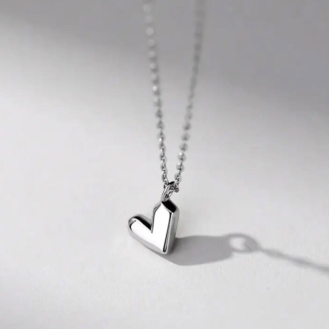 【セール】 a876C【オシャレ⭐️】ハートネックレス プラチナコート 高品質 アクセサリー