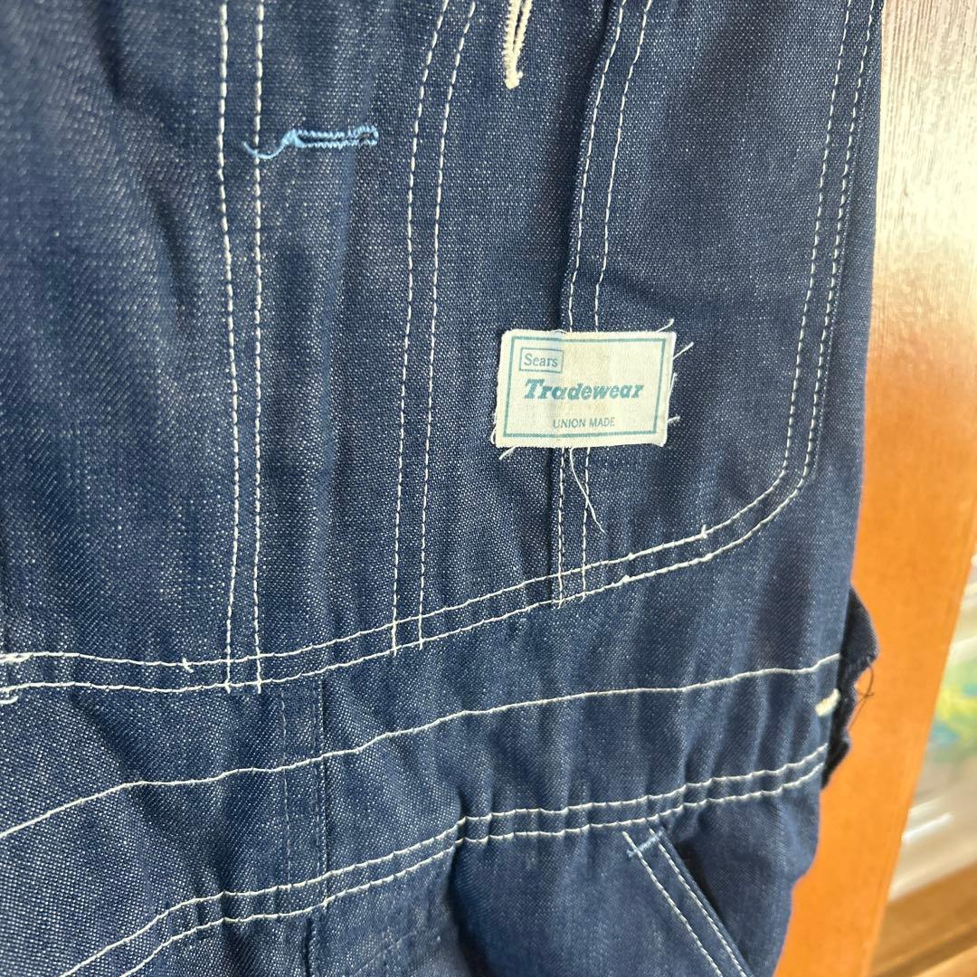 美品　80s Sears シアーズ　デニム オーバーオール