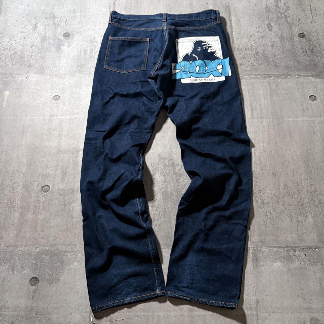 パンツ X-LARGE 20X1 PRINTED DENIM PANT y2k